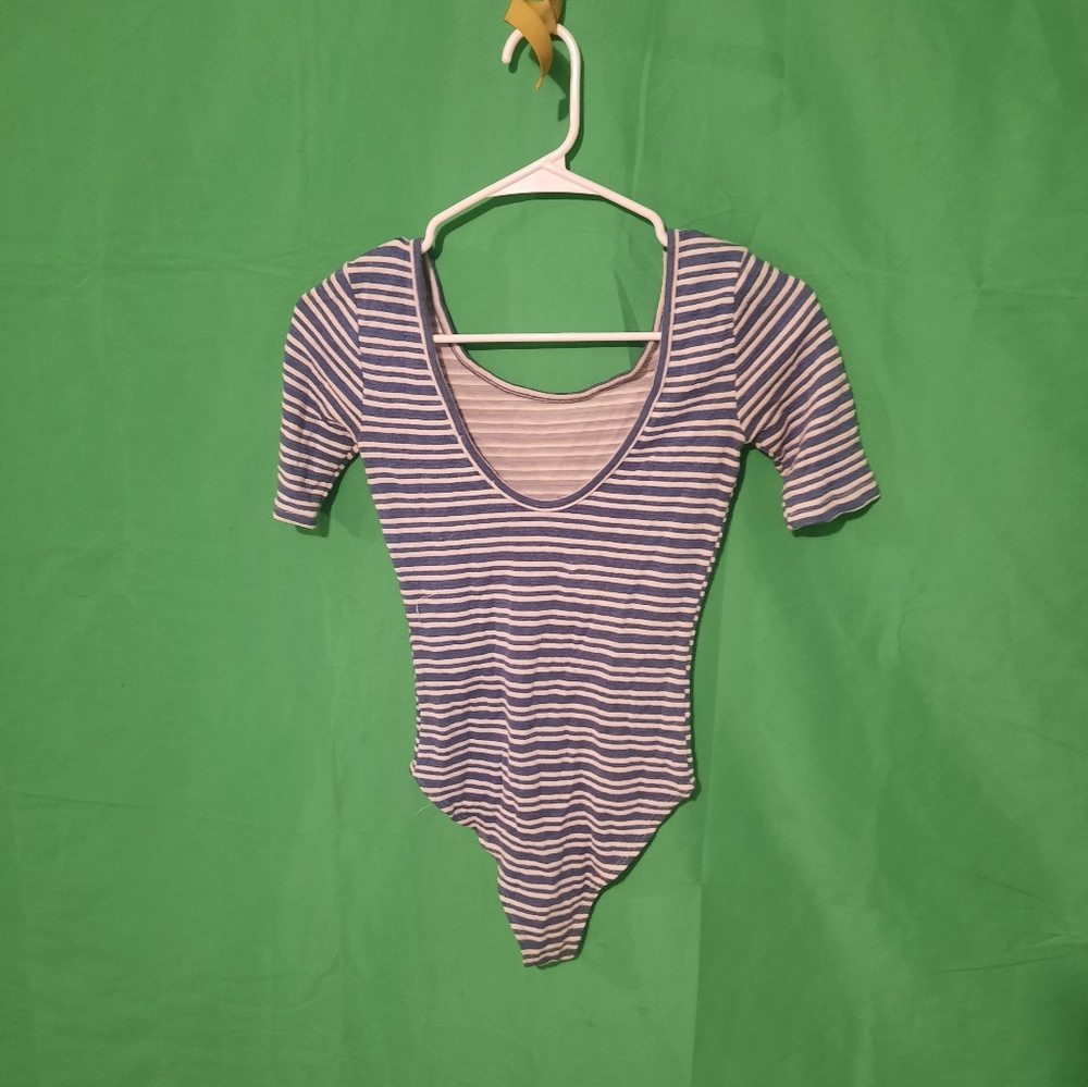 Striped bodysuit